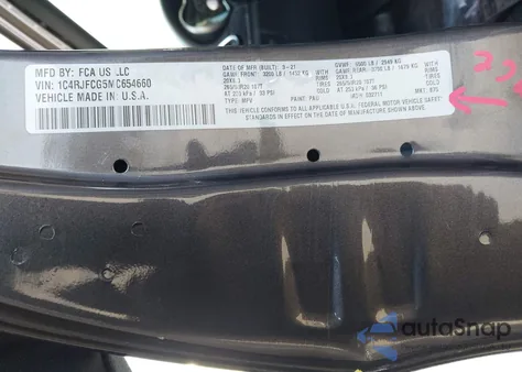 2021 Jeep Grand Cherokee Overland 4X4 from USA, damaged, VIN 1C4RJFCG5MC654660